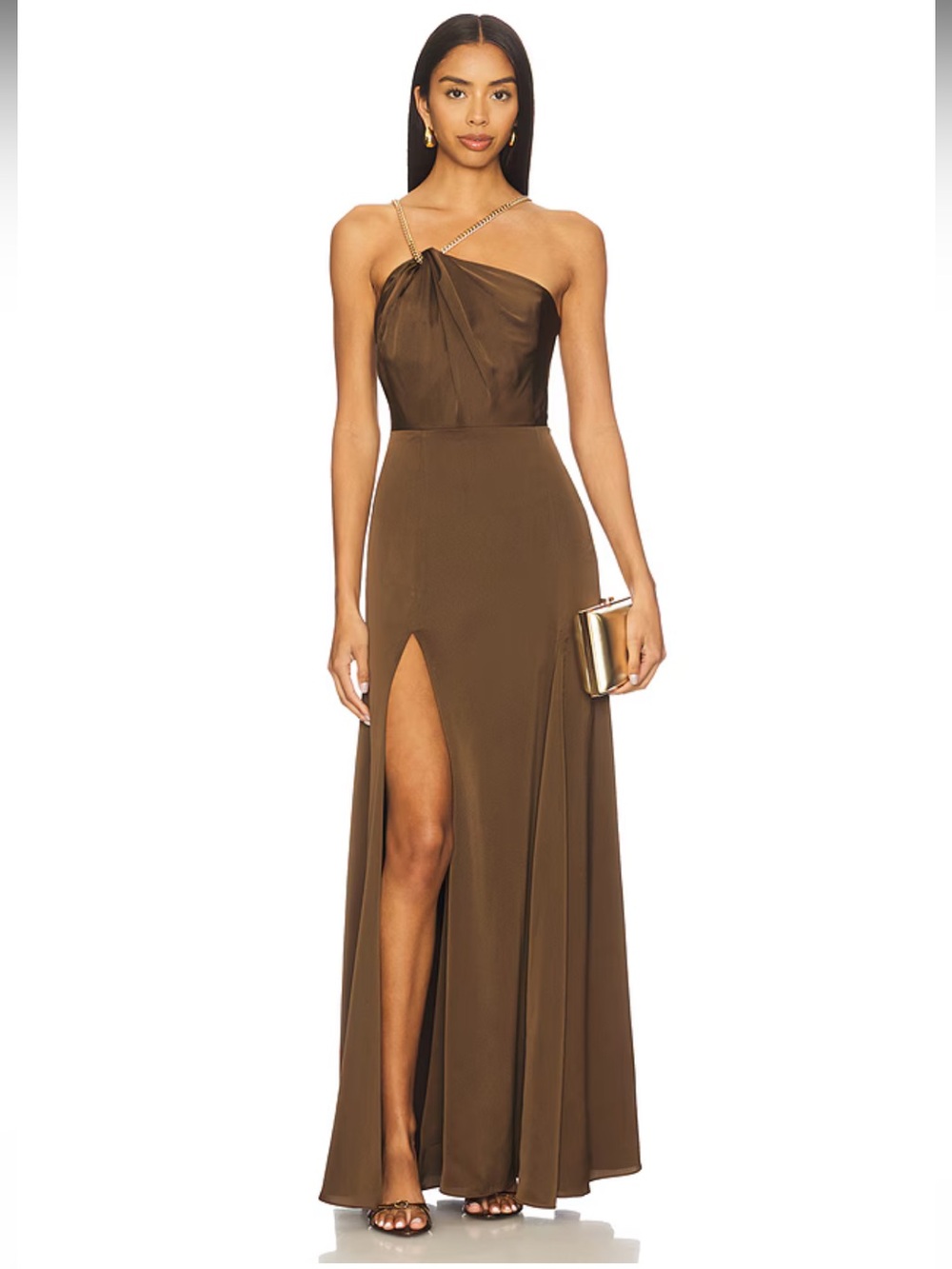 NWOT! NBD Clara Gown in Brown